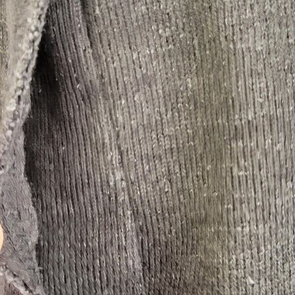 Eddie Bauer Wrap Sweater Size L Gray Cardigan One Button Knit Outdoor Casual - Picture 9 of 11